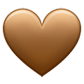 Emoji 🤎 Cuore Marrone su Samsung One UI 1.5.