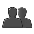 👥 Emoji Silhouette mehrerer Büsten Samsung One UI 1.5.