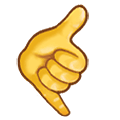 Emoji 🤙 Mano Con Gesto Di Chiamata su Samsung One UI 1.5.
