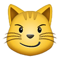 Emoji 😼 Gatto Con Sorriso Sarcastico su Samsung One UI 1.5.