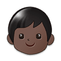Emoji 🧒🏿 Bimbo: Carnagione Scura su Samsung One UI 1.5.