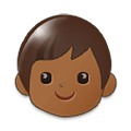 🧒🏾 Emoji Infante: Tono De Piel Oscuro Medio en Samsung One UI 1.5.