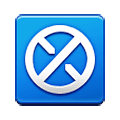 Emoji ⛒ Strisce incrociate nel cerchio su Samsung One UI 1.5.