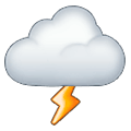 🌩️ Emoji Nuvem Com Trovão na Samsung One UI 1.5.