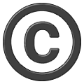 Emoji ©️ Copyright su Samsung One UI 1.5.