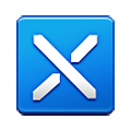 Emoji ⛌ Incrociamento delle strisce su Samsung One UI 1.5.
