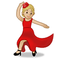 💃🏼 Emoji Mujer Bailando: Tono De Piel Claro Medio en Samsung One UI 1.5.