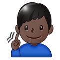 🧏🏿‍♂️ Emoji Hombre Sordo: Tono De Piel Oscuro en Samsung One UI 1.5.
