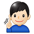 Emoji 🧏🏻‍♂️ Uomo Con Problemi Di Udito: Carnagione Chiara su Samsung One UI 1.5.