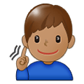 Emoji 🧏🏽‍♂️ Uomo Con Problemi Di Udito: Carnagione Olivastra su Samsung One UI 1.5.