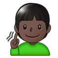 🧏🏿 Emoji Persona Sorda: Tono De Piel Oscuro en Samsung One UI 1.5.