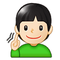 🧏🏻 Emoji gehörlose Person: helle Hautfarbe Samsung One UI 1.5.