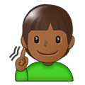 🧏🏾 Emoji Persona Sorda: Tono De Piel Oscuro Medio en Samsung One UI 1.5.
