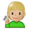 🧏🏼 Emoji gehörlose Person: mittelhelle Hautfarbe Samsung One UI 1.5.
