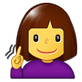 Emoji 🧏‍♀️ Donna Con Problemi Di Udito su Samsung One UI 1.5.