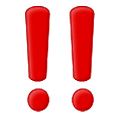 Emoji ‼️ Doppio Punto Esclamativo su Samsung One UI 1.5.