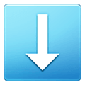 ⬇️ Emoji Flecha Hacia Abajo en Samsung One UI 1.5.