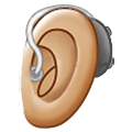 🦻🏼 Emoji Ohr mit Hörhilfe: mittelhelle Hautfarbe Samsung One UI 1.5.