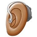 Emoji 🦻🏽 Orecchio Con Apparecchio Acustico: Carnagione Olivastra su Samsung One UI 1.5.