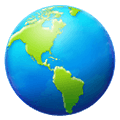 Émoji 🌎 Globe Tourné Sur Les Amériques sur Samsung One UI 1.5.
