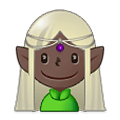 🧝🏿 Emoji Elfo: Tono De Piel Oscuro en Samsung One UI 1.5.
