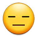 Emoji 😑 Faccina Inespressiva su Samsung One UI 1.5.