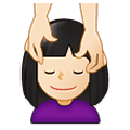💆🏻 Emoji Pessoa Recebendo Massagem Facial: Pele Clara na Samsung One UI 1.5.