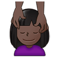 Emoji 💆🏿 Persona Che Riceve Un Massaggio: Carnagione Scura su Samsung One UI 1.5.