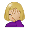 🤦🏼 Emoji Persona Con La Mano En La Frente: Tono De Piel Claro Medio en Samsung One UI 1.5.