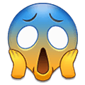 😱 Emoji Rosto Gritando De Medo na Samsung One UI 1.5.