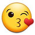 😘 Emoji Rosto Mandando Um Beijo na Samsung One UI 1.5.