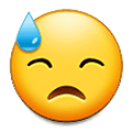 😓 Emoji bedrücktes Gesicht mit Schweiß Samsung One UI 1.5.