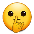 Emoji 🤫 Faccina Che Zittisce su Samsung One UI 1.5.