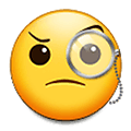 Emoji 🧐 Faccina Con Monocolo su Samsung One UI 1.5.