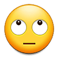 Emoji 🙄 Faccina Con Occhi Al Cielo su Samsung One UI 1.5.
