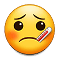 🤒 Emoji Gesicht mit Fieberthermometer Samsung One UI 1.5.