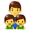 Emoji 👨‍👦‍👦 Famiglia: Uomo, Bambino E Bambino su Samsung One UI 1.5.