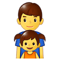 👨‍👧 Emoji Familie: Mann, Mädchen Samsung One UI 1.5.