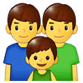 👨‍👨‍👦 Emoji Familia: Hombre, Hombre, Niño en Samsung One UI 1.5.