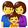 👨‍👩‍👧 Emoji Familie: Mann, Frau und Mädchen Samsung One UI 1.5.