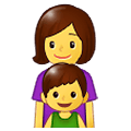 Émoji 👩‍👦 Famille : Femme Et Garçon sur Samsung One UI 1.5.