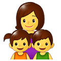 Émoji 👩‍👧‍👦 Famille : Femme, Fille Et Garçon sur Samsung One UI 1.5.