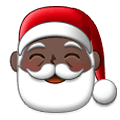 🎅🏿 Emoji Papai Noel: Pele Escura na Samsung One UI 1.5.