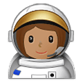 👩🏽‍🚀 Emoji Astronauta Mujer: Tono De Piel Medio en Samsung One UI 1.5.
