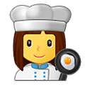 Emoji 👩‍🍳 Cuoca su Samsung One UI 1.5.