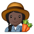 👩🏿‍🌾 Emoji Agricultora: Tono De Piel Oscuro en Samsung One UI 1.5.