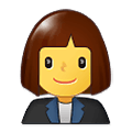 Emoji 👩‍💼 Impiegata su Samsung One UI 1.5.