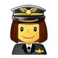 👩‍✈️ Emoji Piloto Mujer en Samsung One UI 1.5.