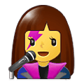 Emoji 👩‍🎤 Cantante Donna su Samsung One UI 1.5.