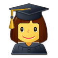 👩‍🎓 Emoji Estudiante Mujer en Samsung One UI 1.5.
